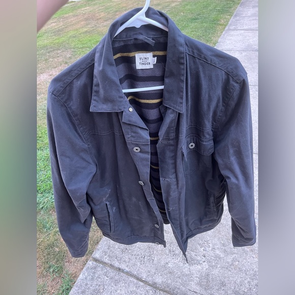 Huckberry Other - Flint and Tinder Flannel-lined Waxed Trucker Jacket